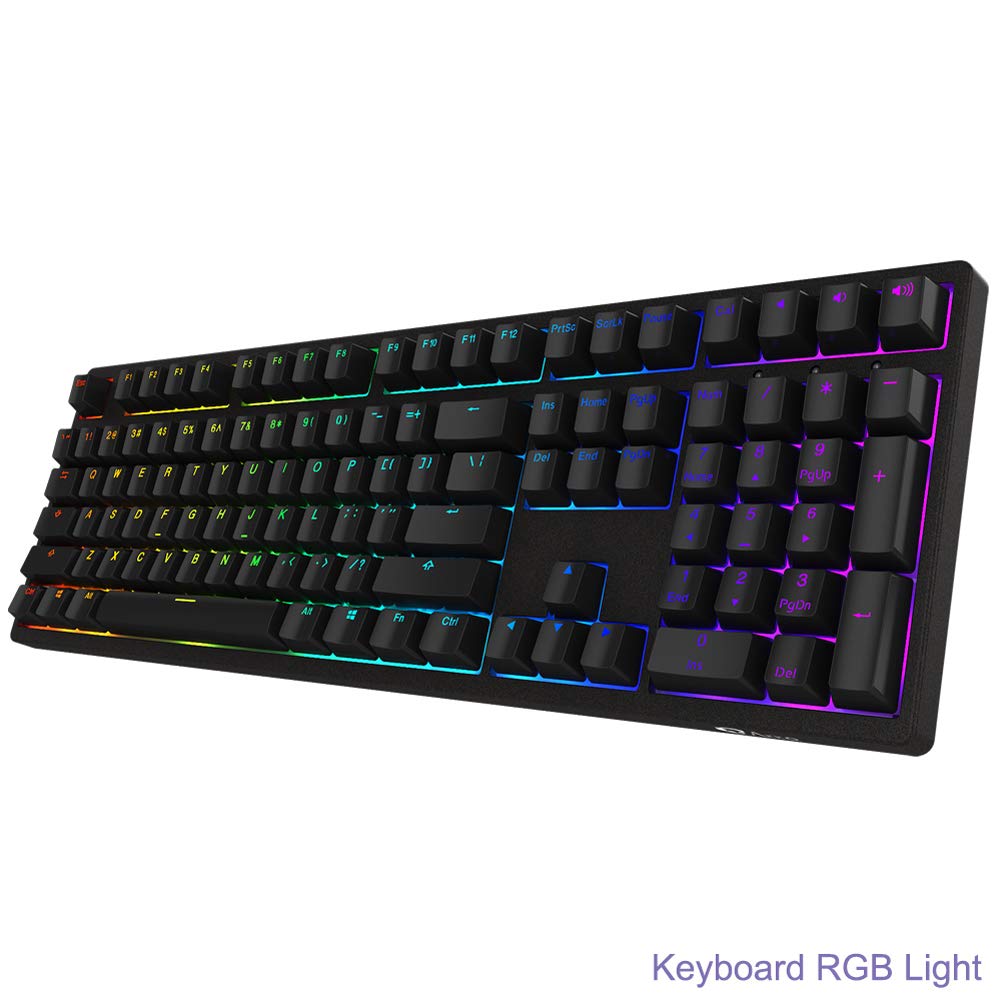 DZSF RGB Backlight Game Mechanical Keyboard 108Keys PBT 85% Key Cap Cherry Switch Wired Keyboards USB Type-C Home Office