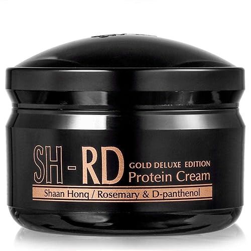 SH-RD Protein Cream Gold Deluxe Edition | Acondicionador profundo para cabello seco dañado | Proteína para el cabello sin enjuague con romero y hoja