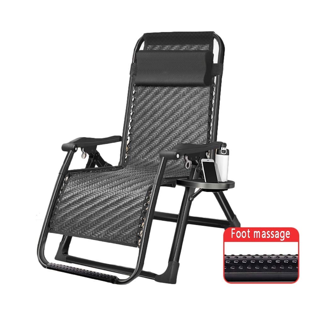Tumbona de jardín plegable y reclinable de 180x68 cm para balcón y camping Modelo B