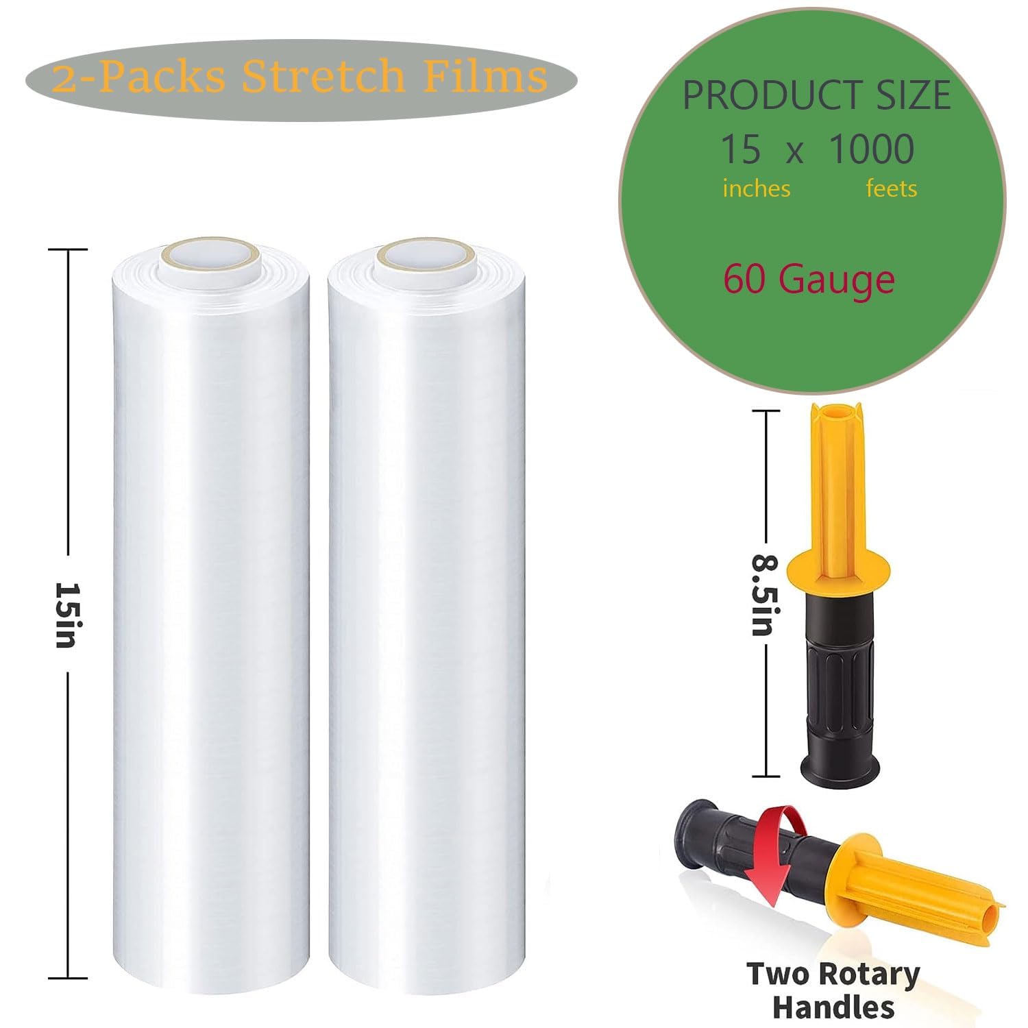 Stretchfolie 12 my 50 cm x 2900 mtr - 320% NANO