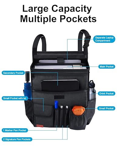 Miniatura 3 de Organizador de automóvil para asiento delantero, organizador de almacenamiento de asiento de automóvil colgante para oficina, niños, camión,