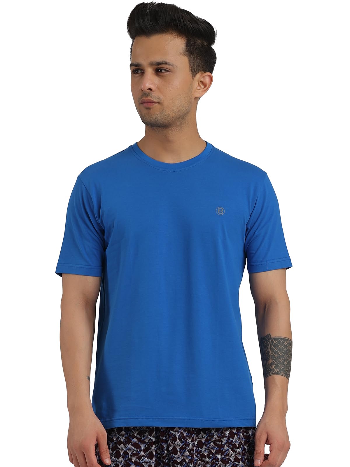 bumchums Rupa Mens Super Combed Cotton Solid Half Sleeve Crew Neck Regular Fit T-Shirt-picture-30