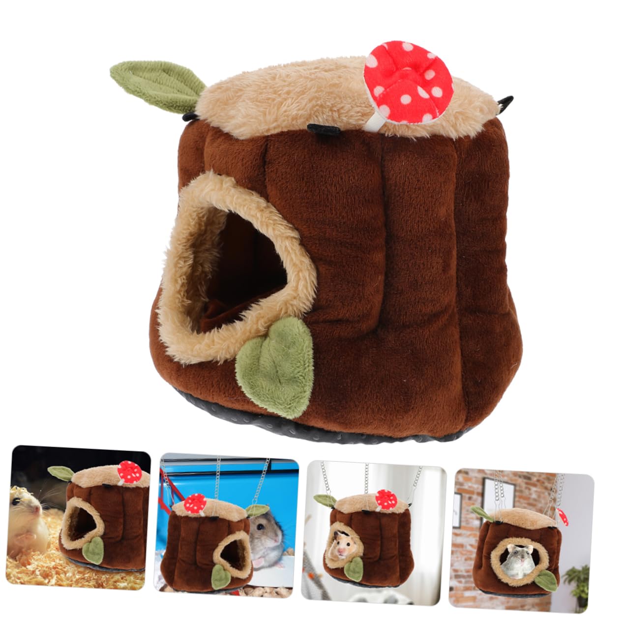 cuccia per piccoli animali, 3 pz Coniglio Nano Nido di Cotone Casa Cincillà Fornitura Calda(A)