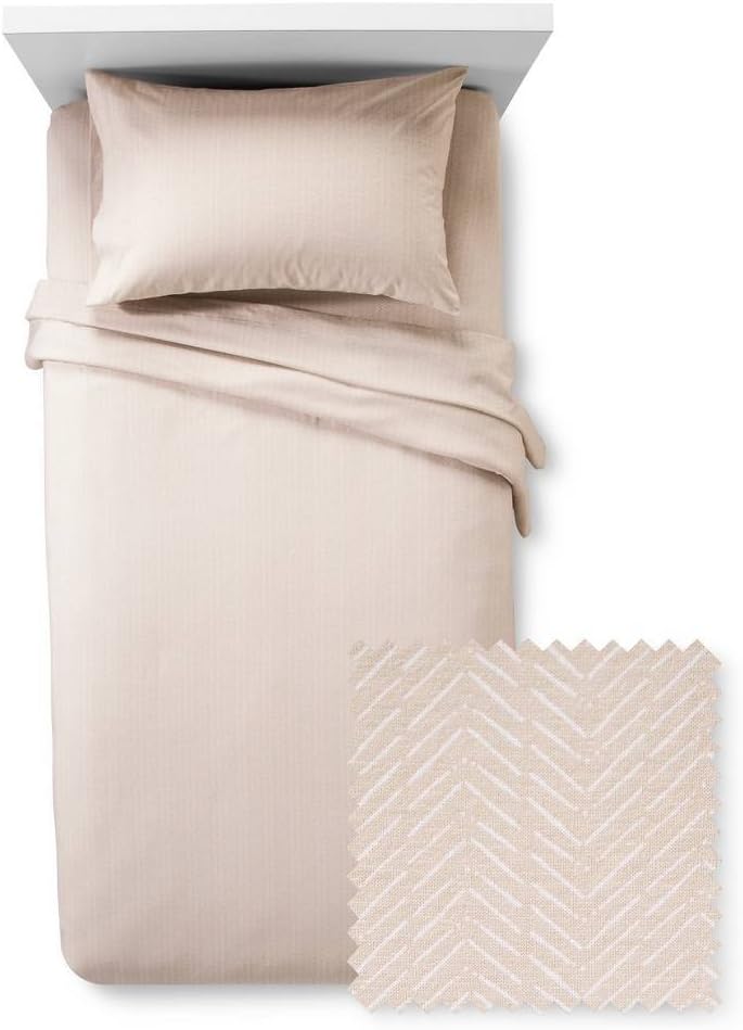Amazon.com: Room Essentials Jersey Sheet Set Prints (Sandalwood) : Home ...
