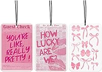 Vista 25 de Ambientador de Coche Retro con Lazos de Leopardo 4 Piezas, Accesorios de Coche con Estampado de Guepardo Bola 8 de la Suerte para Interior, Lazos