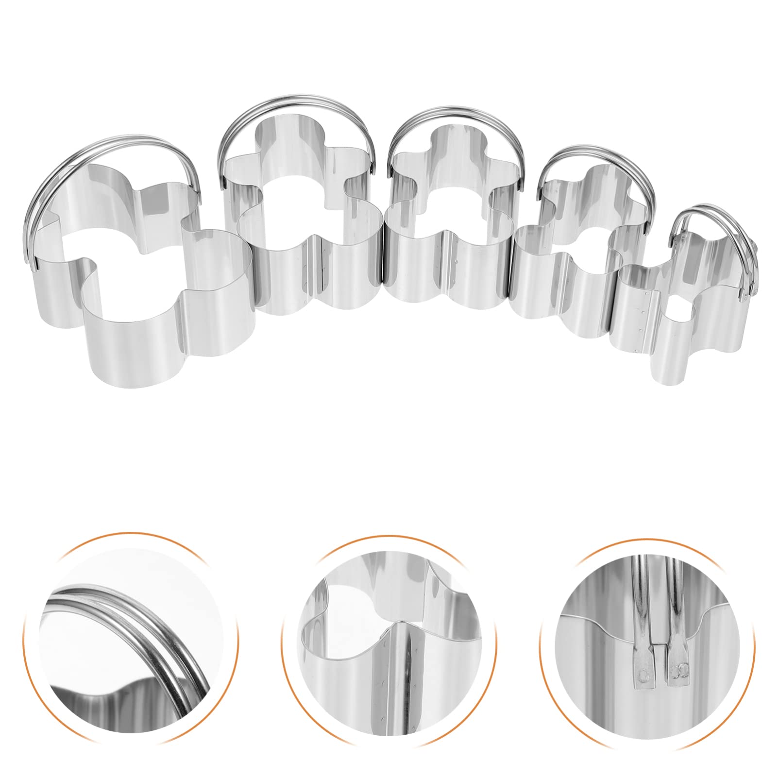 3 Sätze Ausstechformen backformen baking form keksstempel keksförmchen cookie jar keksausstecher selber machen Süßigkeiten-Ausstecher - Keksformen Rostfreier Stahl TOPBATHY
