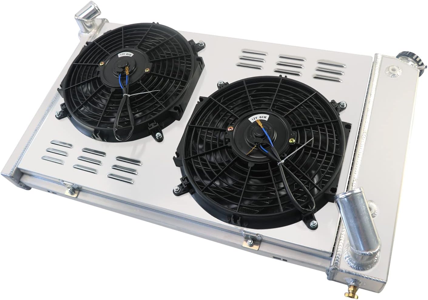 3 Row Radiator Shroud Fan For Chevrolet Corvette Base V8 5.7L AT MT 1969-1972