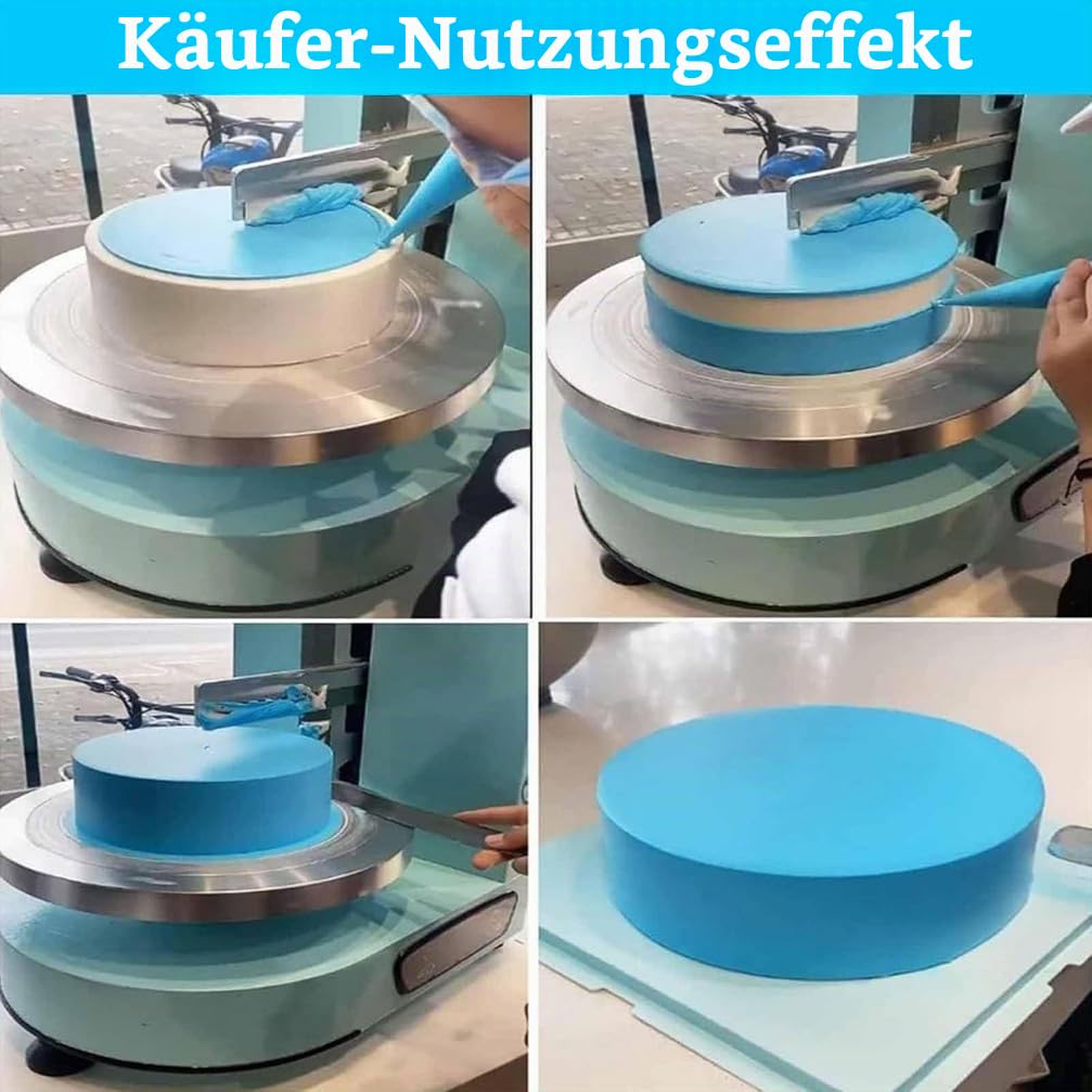 Einstellbare Tortencremestreichmaschine Tortendekorationsmaschine Wird zum Verteilen von Kuchencreme Zuckerguss verwendet Brot Butter für 4 bis 12 Zoll große Kuchen,002