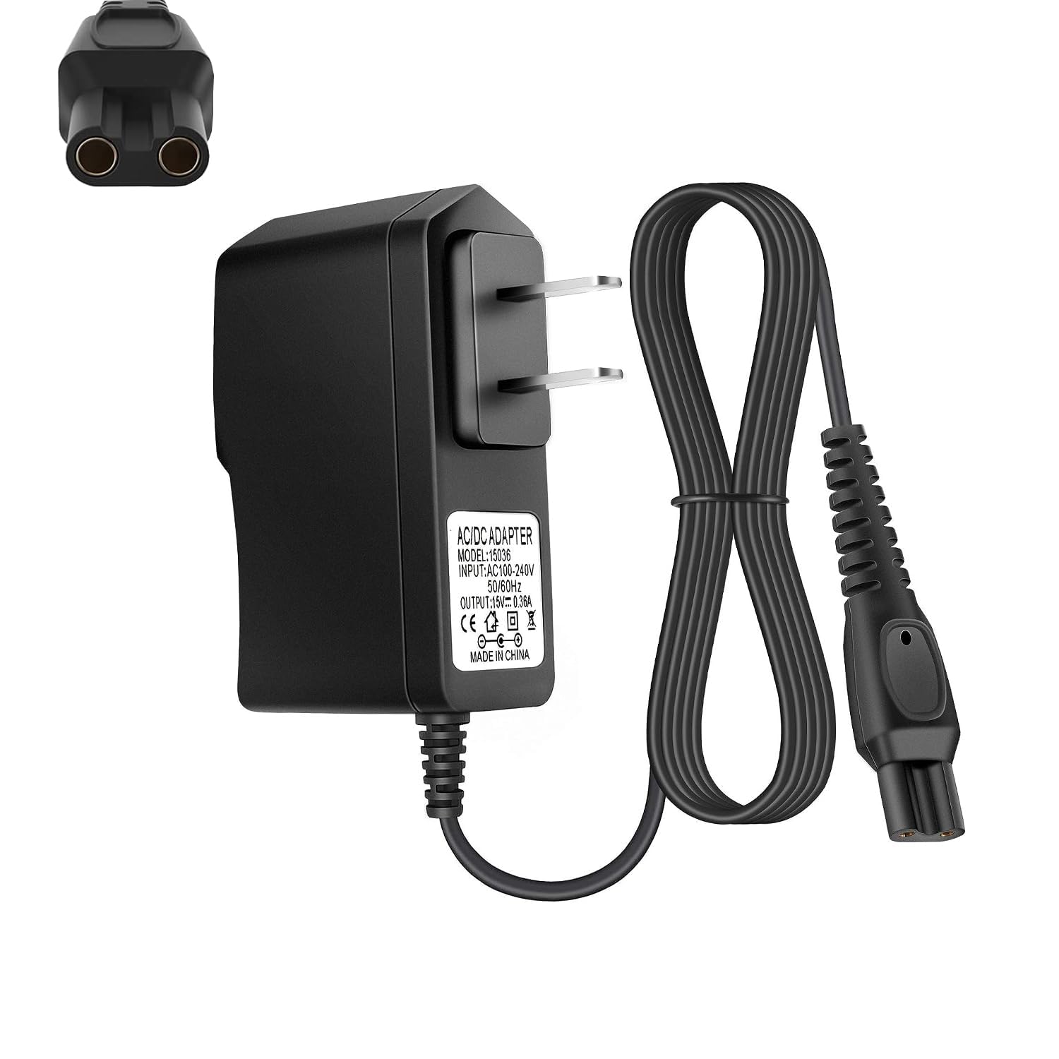 HQ8505 Charger for Philips Norelco 7000 5000 3000 8000X 8500X 9000 Series MG7 S1560 Electric Beard Trimmer 15V AC Adapter Power Supply Cord