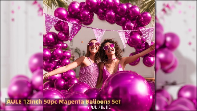Amazon.com: AULE Party Balloons 50 Pcs 12 inch Hot Pink Metallic