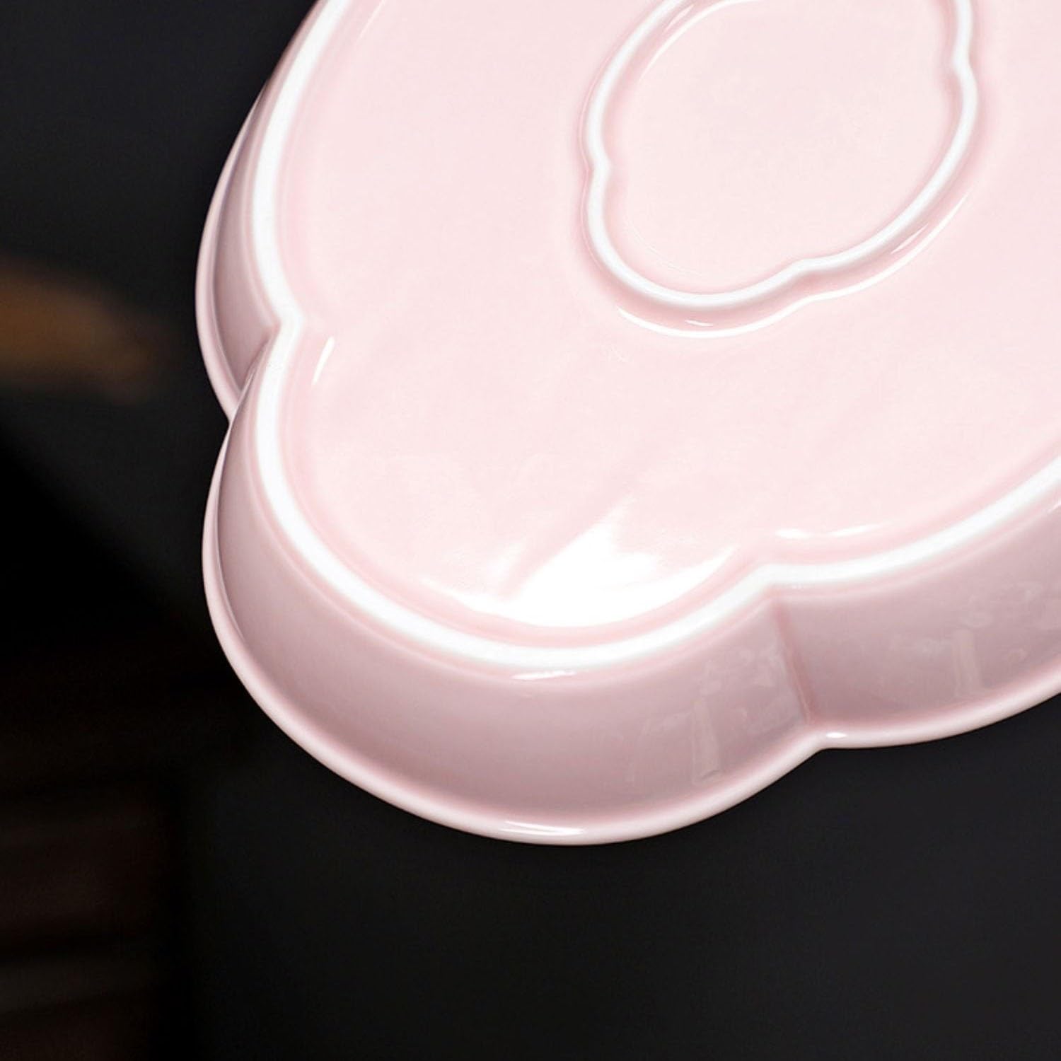 Taca do serwowania chiński styl begonia uchwyt na garnek ceramiczna taca na herbatę herbata restauracja taca na herbatę taca na owoce orzech taca na przekąski stolik kawowy taca (różowa)