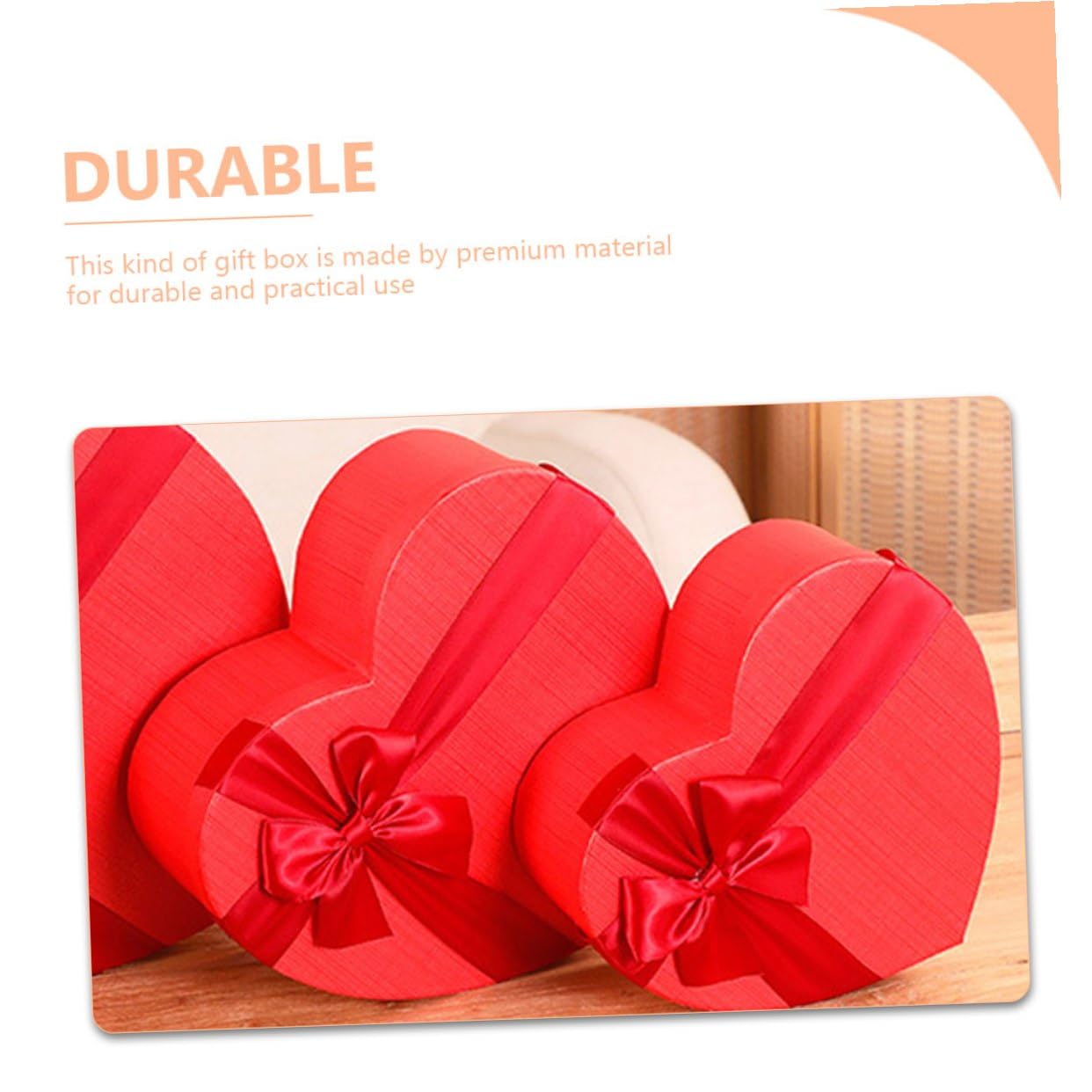TEHAUX Herzförmige Geschenkbox 3 Stück Kosmetik und Süßigkeitenbox Kompakte Aufbewahrungsschachtel für Valentinstag Handgefertigt und Stoßfest Geschenkverpackung für Frauen und Hochzeit