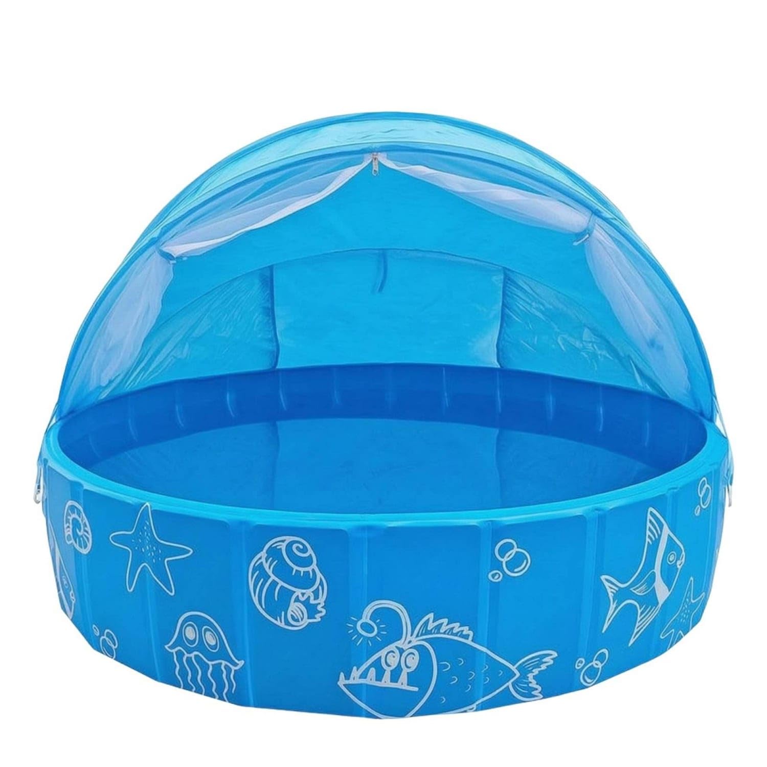 ABS Inflatable Pet Pool Sunshade 100x30cm 100-30cm Blue | Construction Drainage ABS Blue 100x30cm 100-30cm-image-0