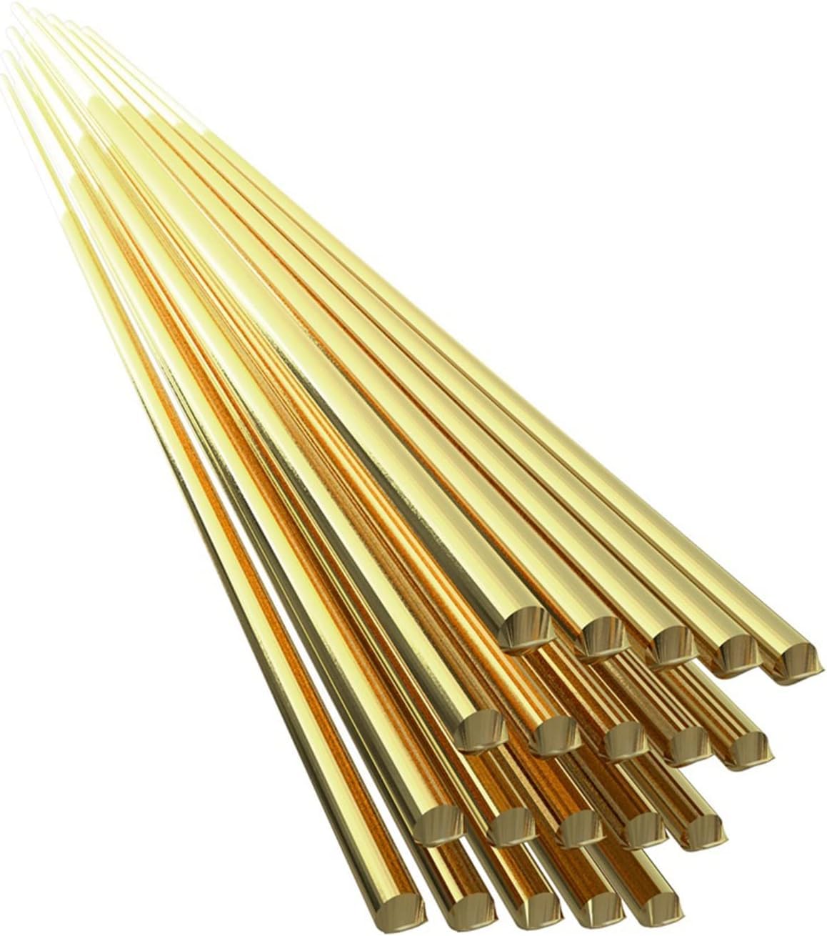 Plastikowe pręty spawalnicze, Pręty spawalnicze mosiężne o średnicy 1,6 mm, 250-333 mm, bez potrzeby lutowania proszkowego, opakowanie 10/20/50 szt.(10PCS)