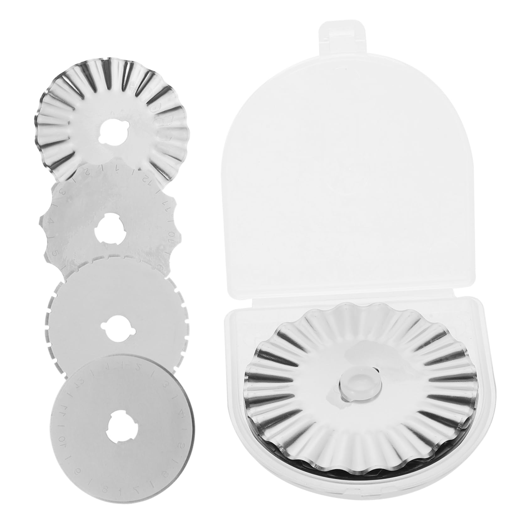 CIMAXIC 10pcs 45mm Fabric Rotary Cutter Blades Replacement Parts for Quilt Scissors Diy Tool Steel Easy Install