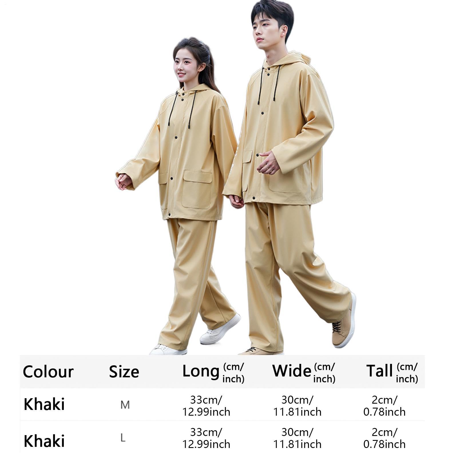 Traje de lluvia, trajes de lluvia ergonómicos con capucha para hombre, chaquetas con capucha, pantalones reflectantes, unisex, para senderismo, camping, pesca