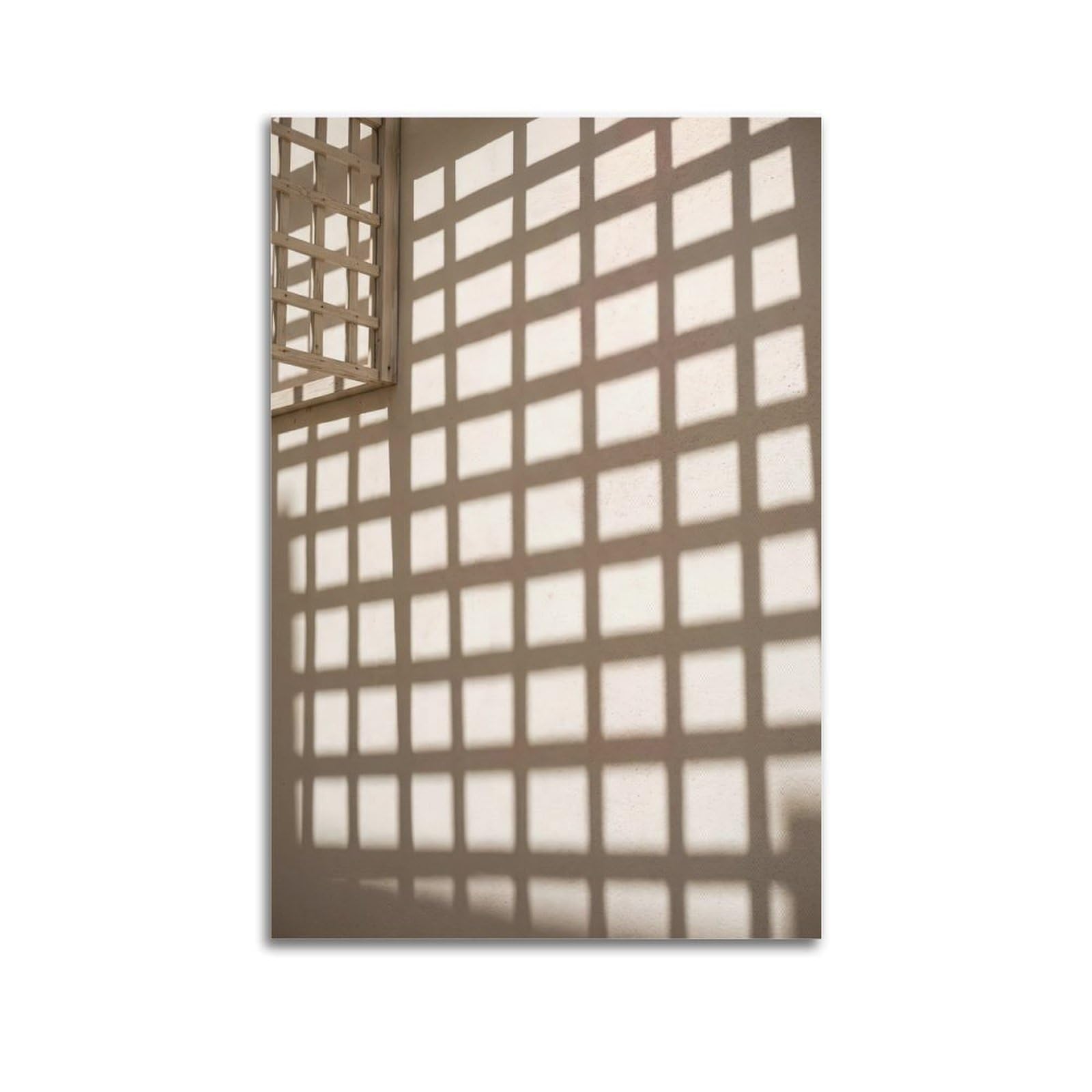 FQNYR Mediterranean Life Photo Shadow Lattice Poster Painting Canvas Wall Art Print20x30inch(50x75cm) Unframe-style