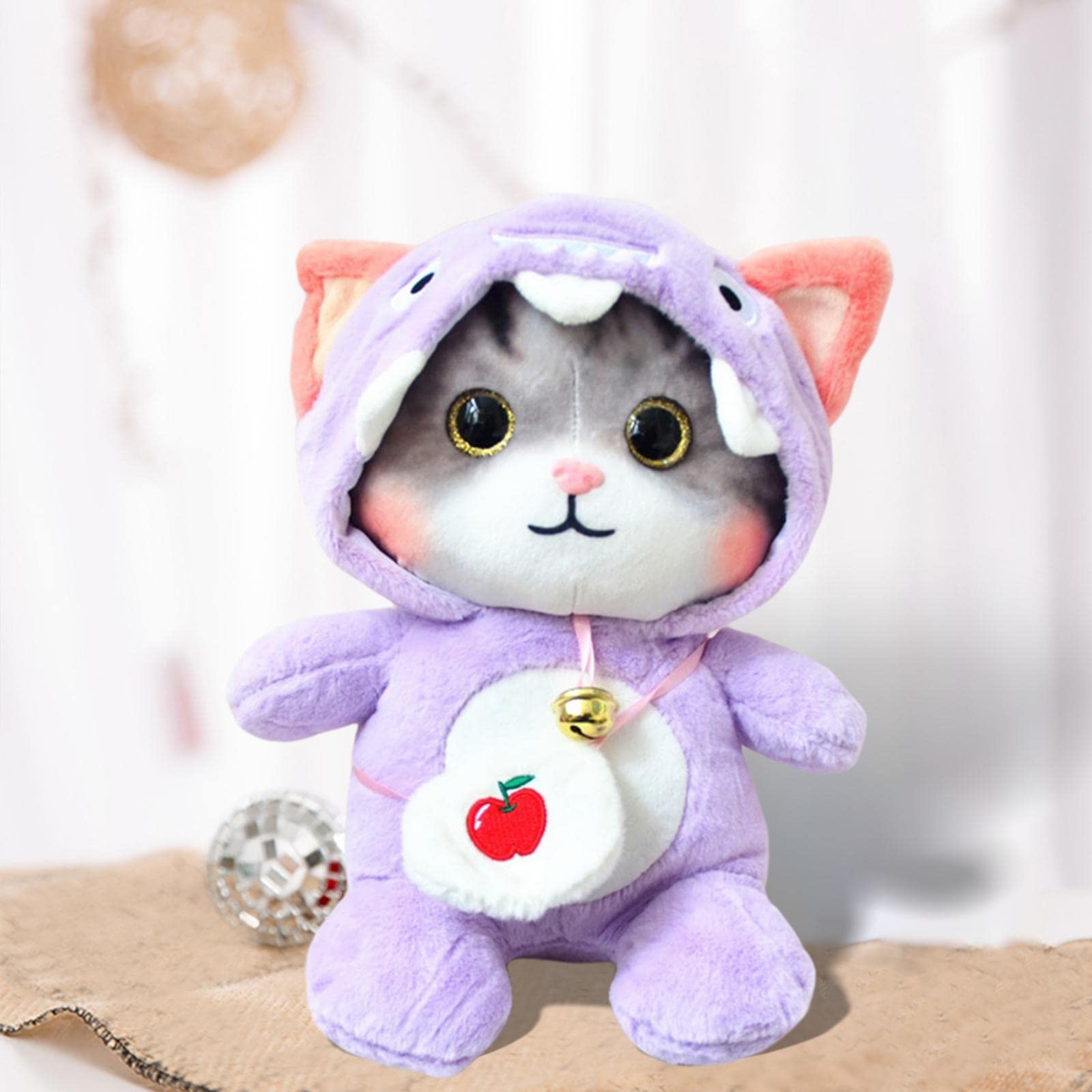 Amazon.co.jp: HuadaXtai 30 センチメートル猫ぬいぐるみ猫人形ベル