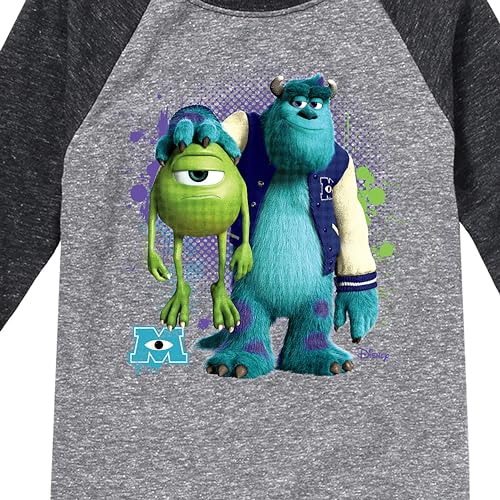 Disney - Monsters Inc. - Mike and Sully - Toddler & Youth Raglan Graphic T-Shirt3