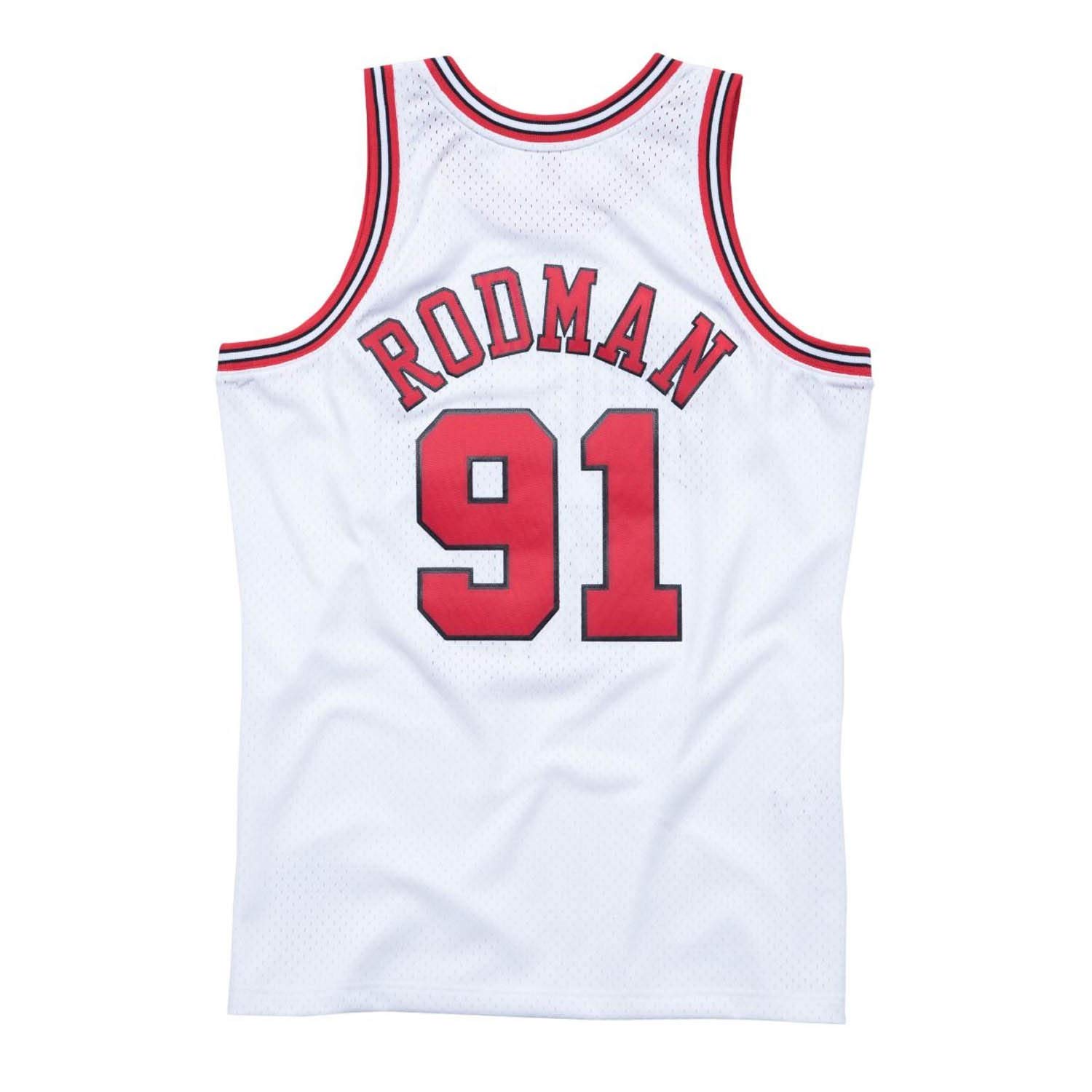 MITCHELL AND NESS Rodman White Bulls #91 Swingman Jersey WHITE XL