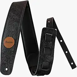 Correia em couro para violão, guitarra e contrabaixo - VT SL 52 - Basso