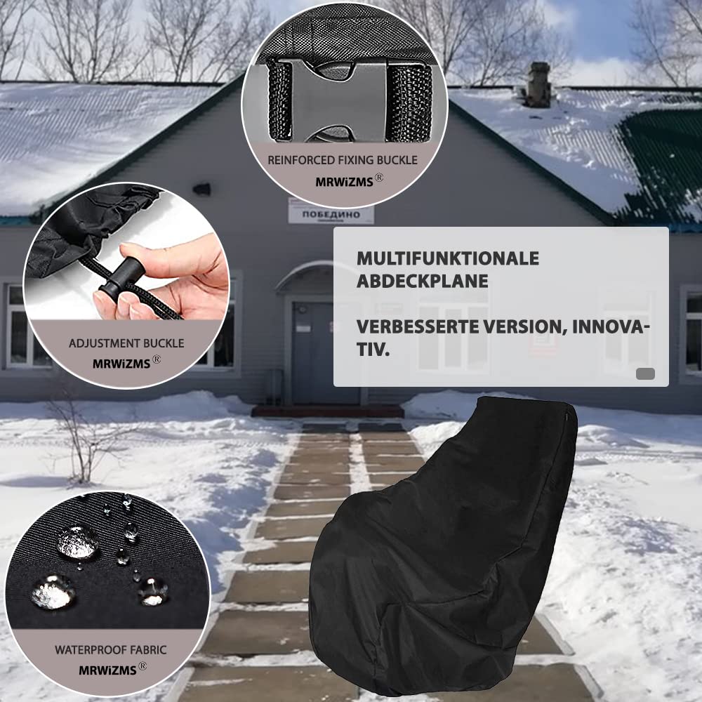 Cubierta soplador de Nieve 420D Soplador de Nieve Cubierta, Cubierta Protectora para soplador de Nieve para Exteriores, Cubierta quitanieves, A Prueba de Viento, Protección contra el frío
