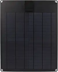 Painel Solar, Kit de Painel Solar 20W 5V 12V Painel Solar de Saída Dupla Painel Gerador de Energia Monocristalino Bateria R Kit Painéis Solares Com Quatro Ventosas para Trailer