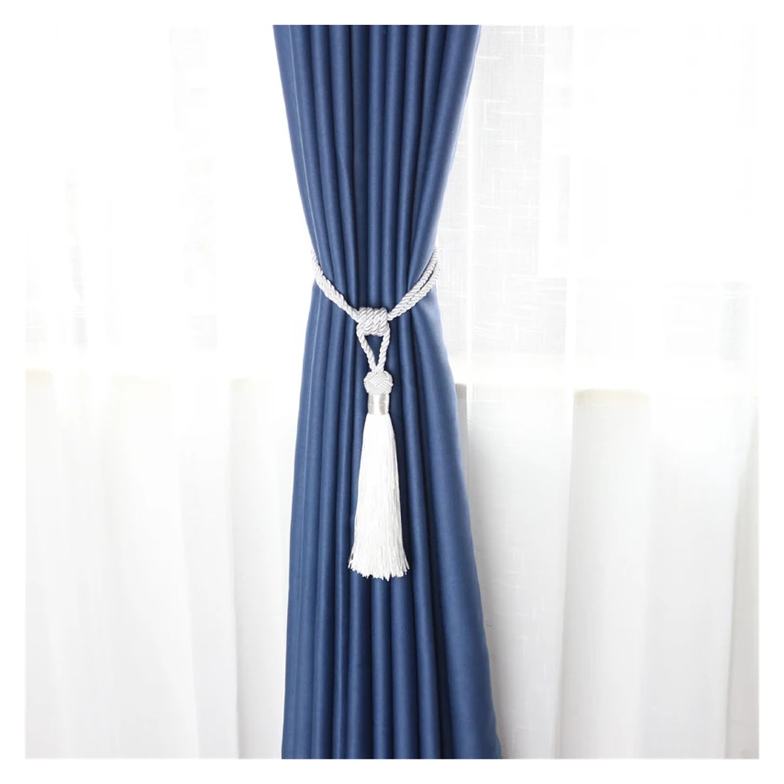 Décoration de rideau 1 embrasse de rideau avec pompon et brosse à franges, boucle à boule suspendue, corde, accessoires for rideaux, attache arrière, sangle, décoration de la maison Embrasse de rideau