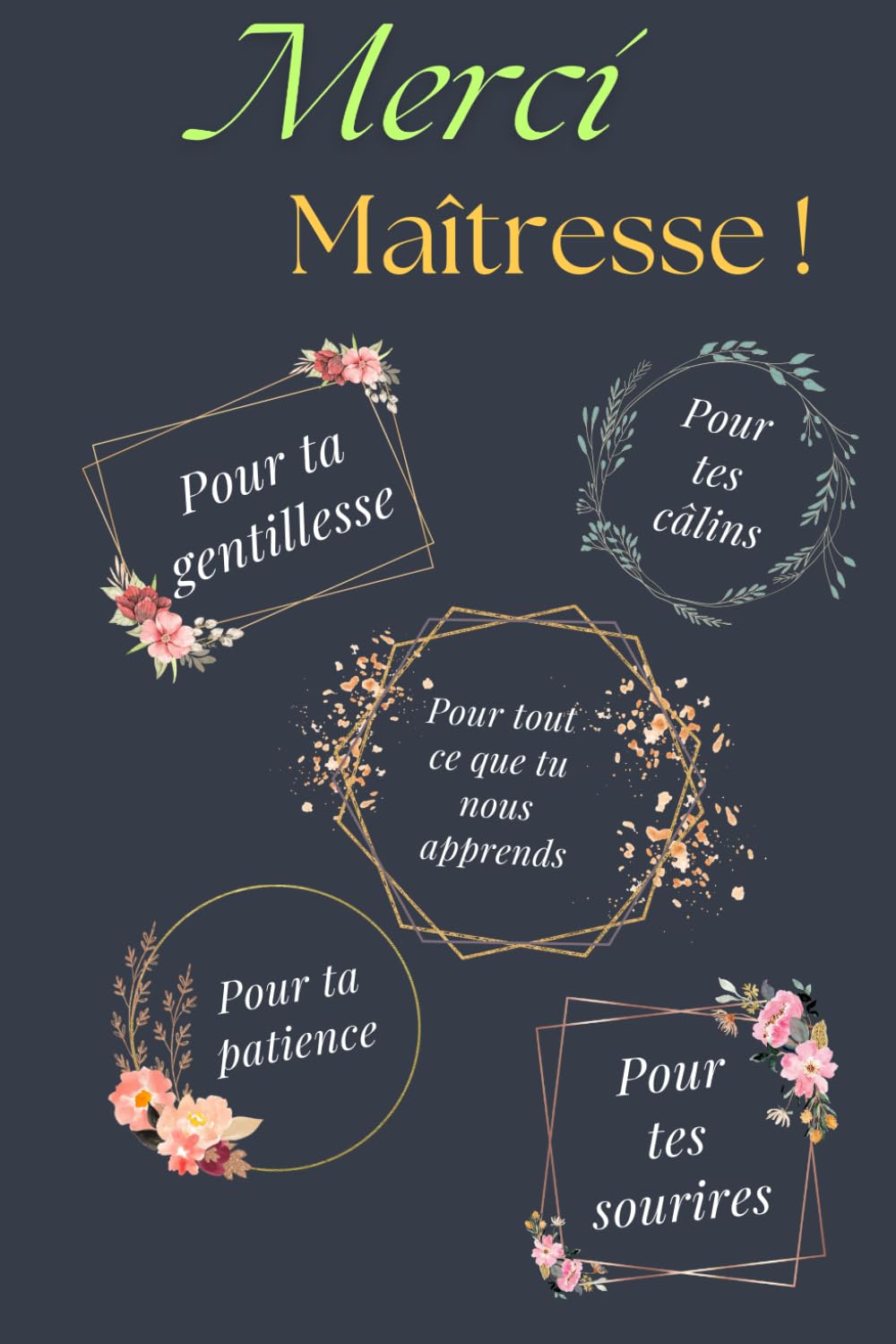 Merci maîtresse !: Carnet de notes