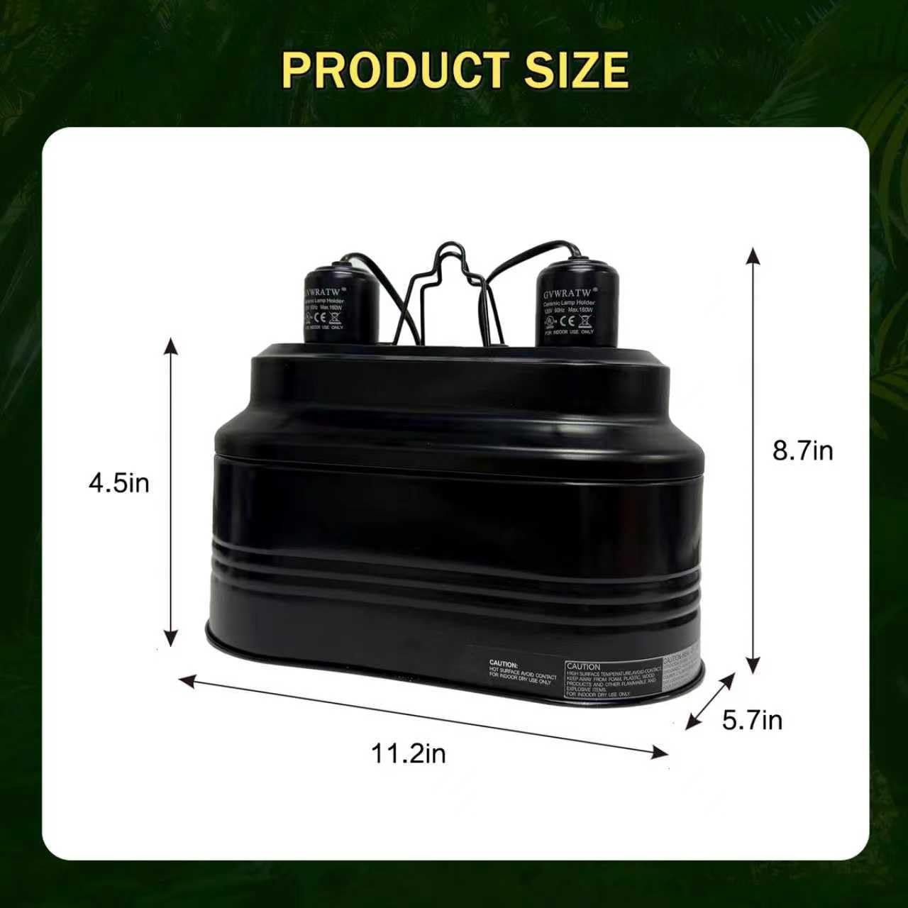 GVWRATW Reptile lamp, Maximum 160W Each Reptile hot lamp Comes with a Separate Switch, Suitable for Lizards, Turtles, Snakes, and Amphibians. - image 3