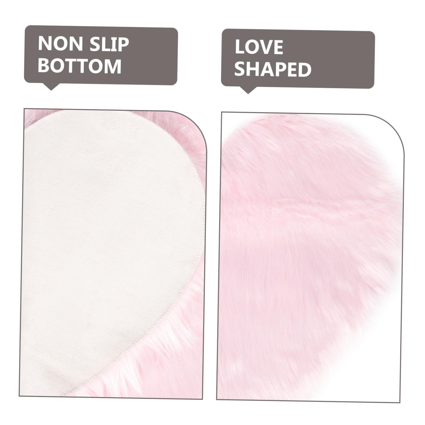 Tapis en Laine Imitation Rose de Double Cœur pour Chambre