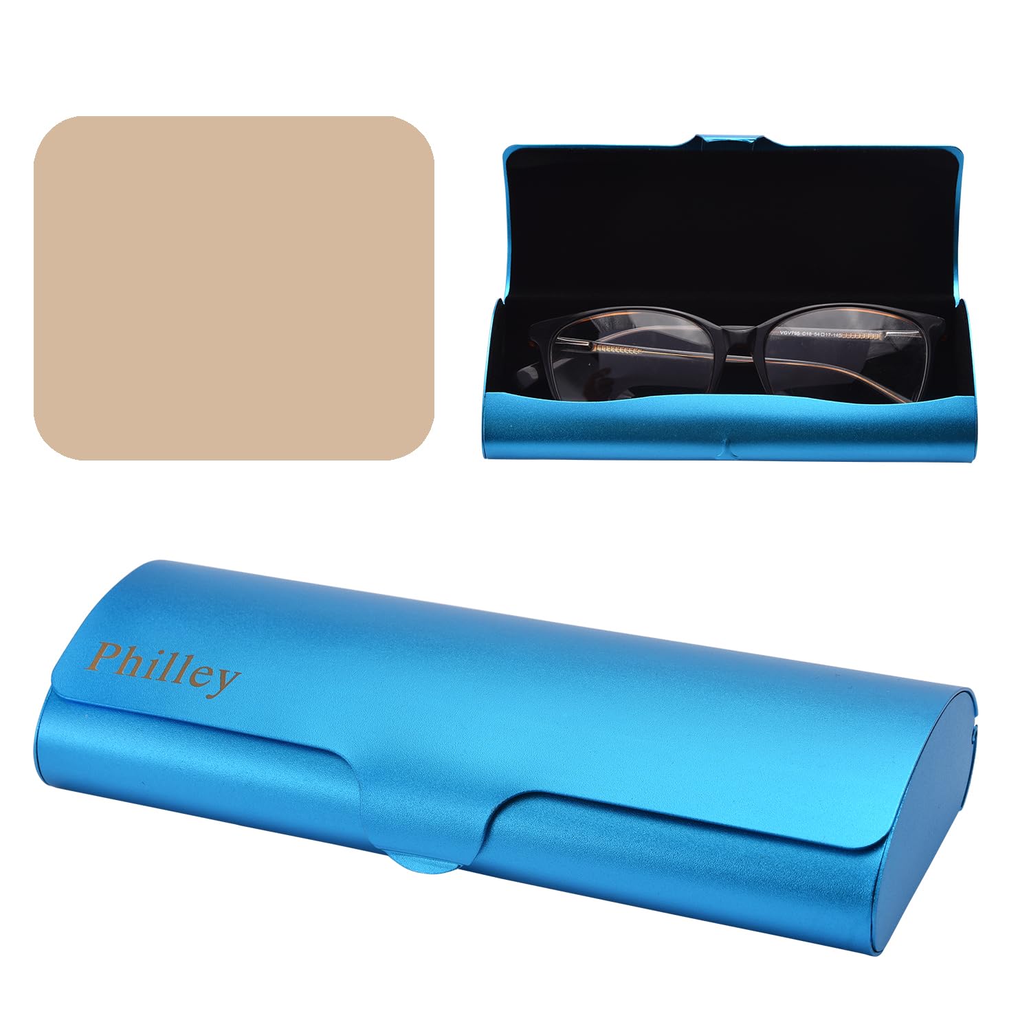 CLISPEED Aluminium Brillenetui - Hartschalen Etui Für Sonnenbrillen & Lesebrillen