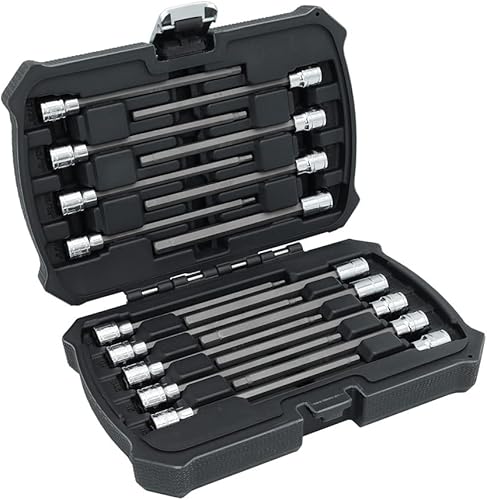 MichaelPro MP012020 - Juego de llaves hexagonales de 18 piezas de 38 pulgadas, SAE y métricas (18 pulgadas - 38 pulgadas, 0.118-0.394 in), 6