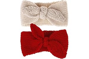 Christmas Hair Bows for Baby - Soft and Comfortable Headbands for Newborn Xmas Photoshoots