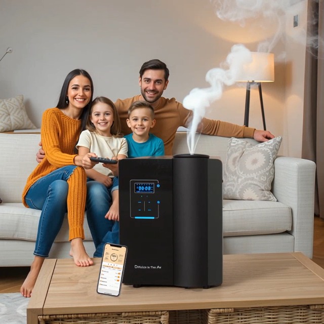 Difusor aromático eléctrico Kevinleo 500ml con Bluetooth miniatura 7