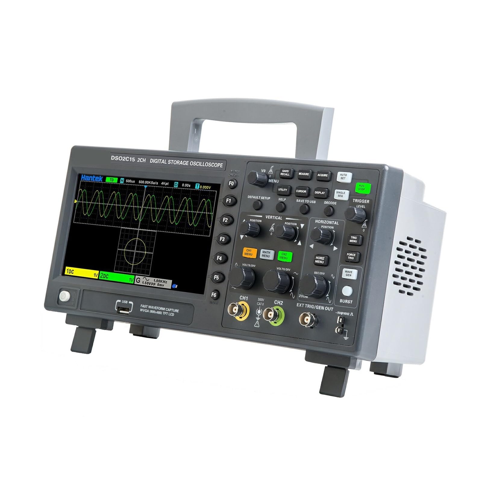 Digitales Oszilloskop DSO2C10 2C15 2D10 2D15 2CH 100/150 MHz Speicher Osciloscopio 1G Abtastung mit Signalquelle(2D10)