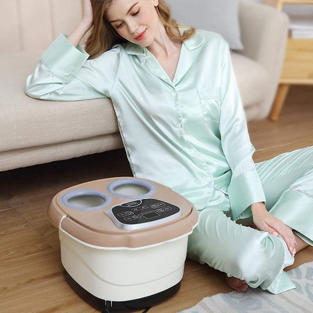 HMTE Massaggiatore Elettrico per pediluvio con Calore Massaggiatore motorizzato per pediluvi con Calore