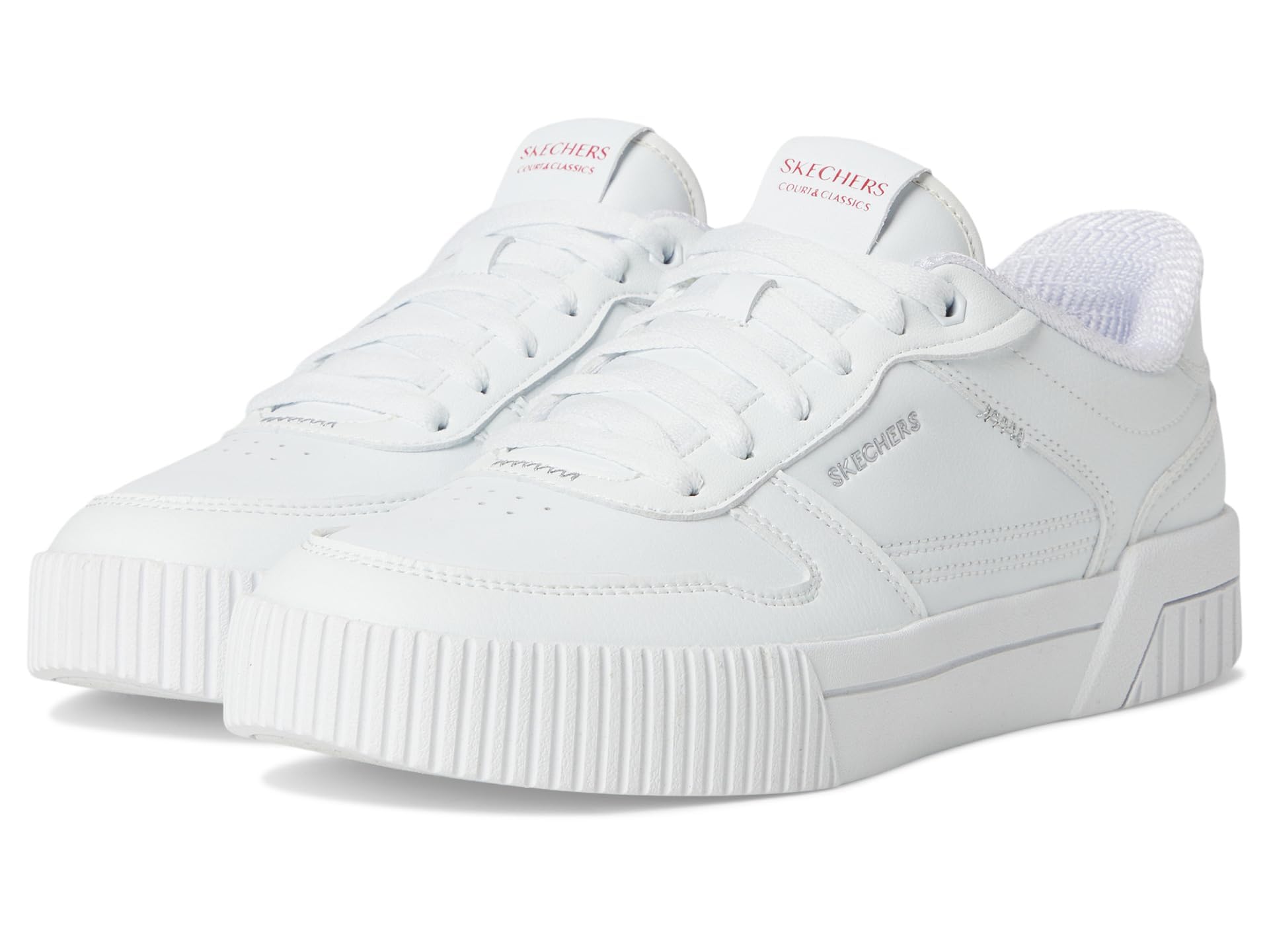 Skechers Damen Jade Put It In Neutral Sneakers, White Duraleather Trim, 37.5 EU