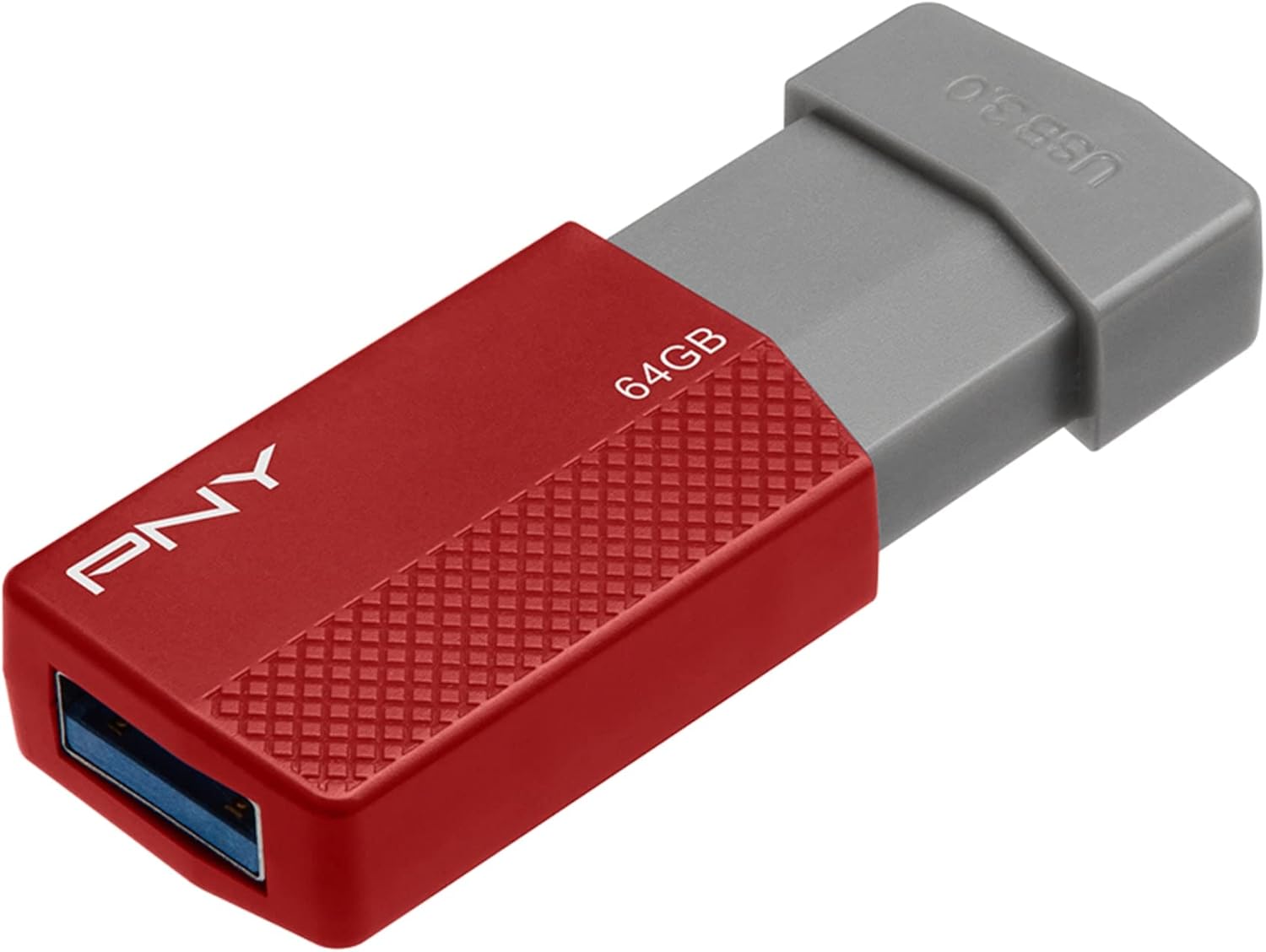 PNY USB 3.0 Flash Drive, 64GB, Assorted Colors, P-FD64GELEDG