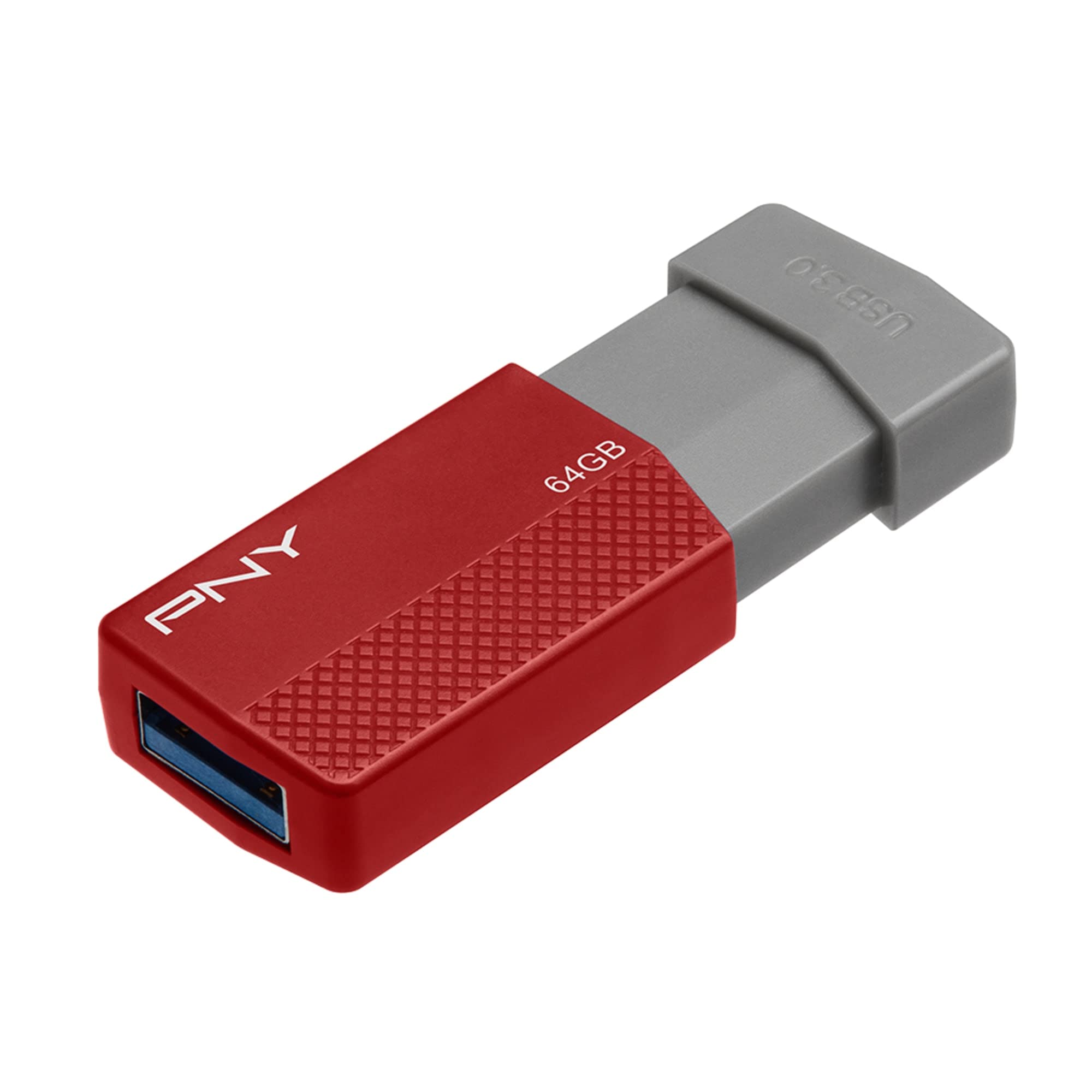 PNY Chiavetta USB 3.0, 64 GB, colori assortiti, P-FD64GELEDG