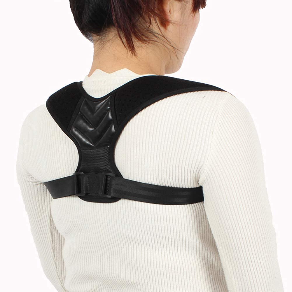 Correttore posturale Cintura di Supporto per la Schiena Corpo Traspirante per clavicola Postura Regolabile per prevenire la gobba Cintura Tutore posturale per Terapia fis