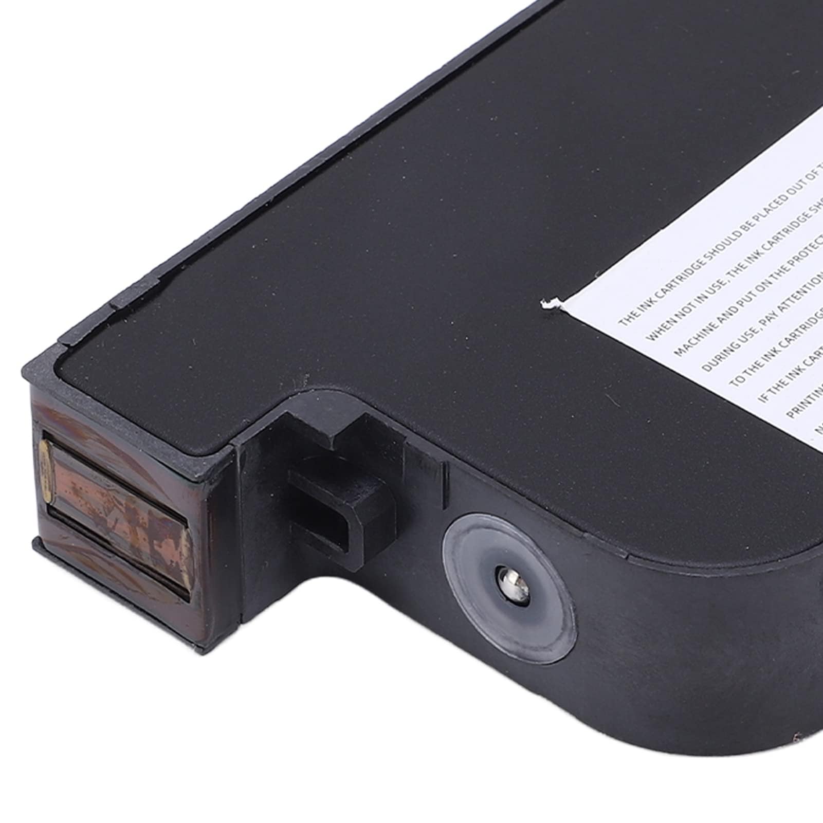 Fafeicy Cartouche d'encre D'imprimante Portative HT01 42ML, Remplacement de Cartouche D'imprimante à Jet d'encre à Séchage Rapide 12.7mm (Le Noir)
