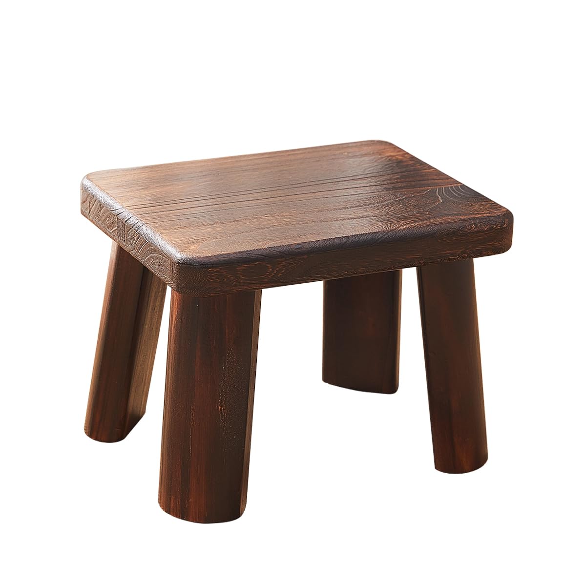 Wooden Step Stool for Adults and Kids,Foot Stool,Kitchen Small Wood Bench,Wood Plant Stand (14.2"x10.2"x10.6")