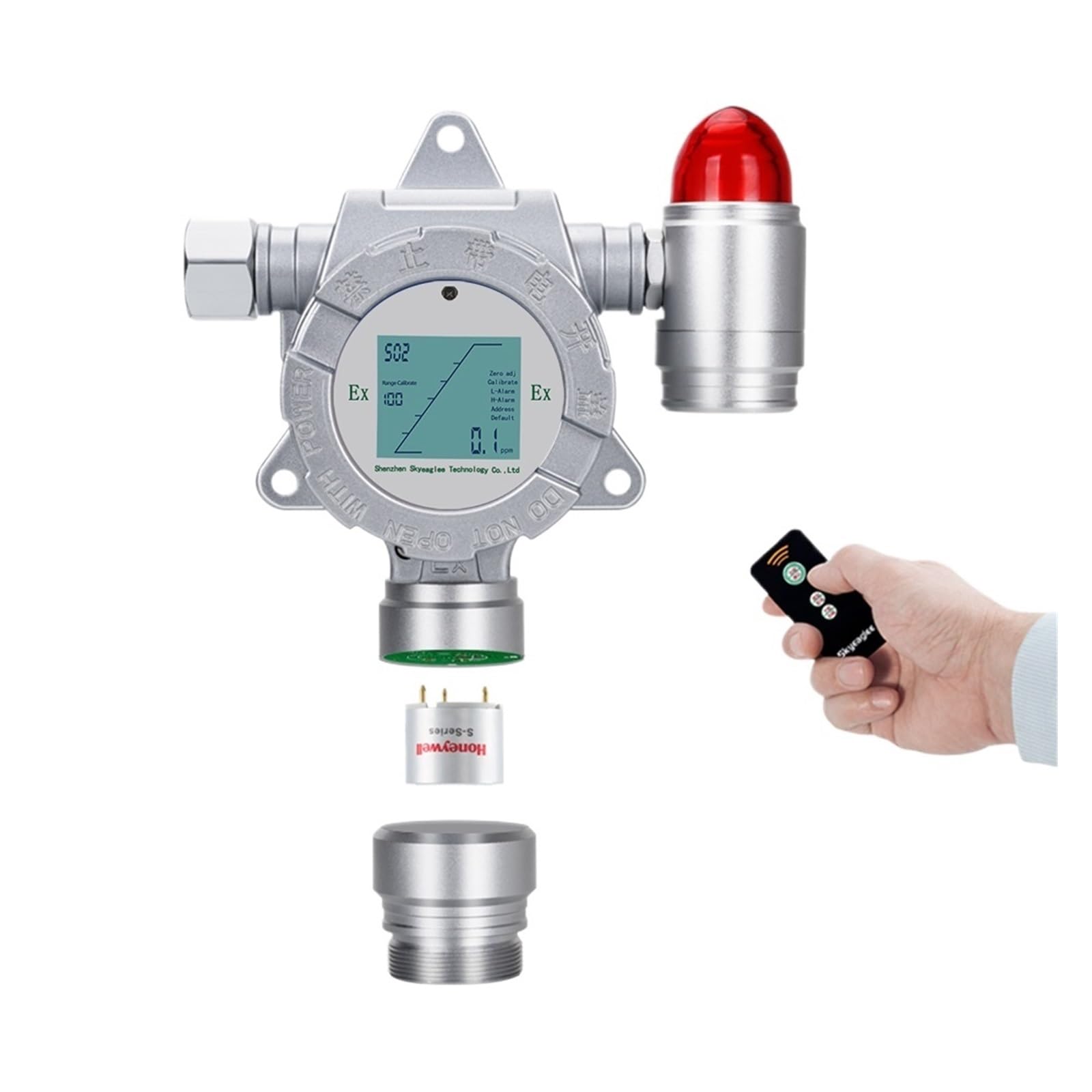 JVDDI Online Fixed NO Gas Detector with 4-20mA RS485 Output Nitric Oxide Gas Analyzer for Boiler Emission Monitoring(OEM/ODM Gas)