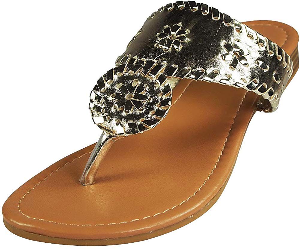 Pierre DumasWomen's Rosetta Slip-on Sandals