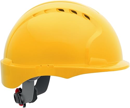 Miniatura 2 de Evolution Deluxe 6151 280-EV6151SV-10 - Casco de ala corta ventilado, con carcasa de HDPE, suspensión de poliéster de 6 puntos y ajuste de trinquete
