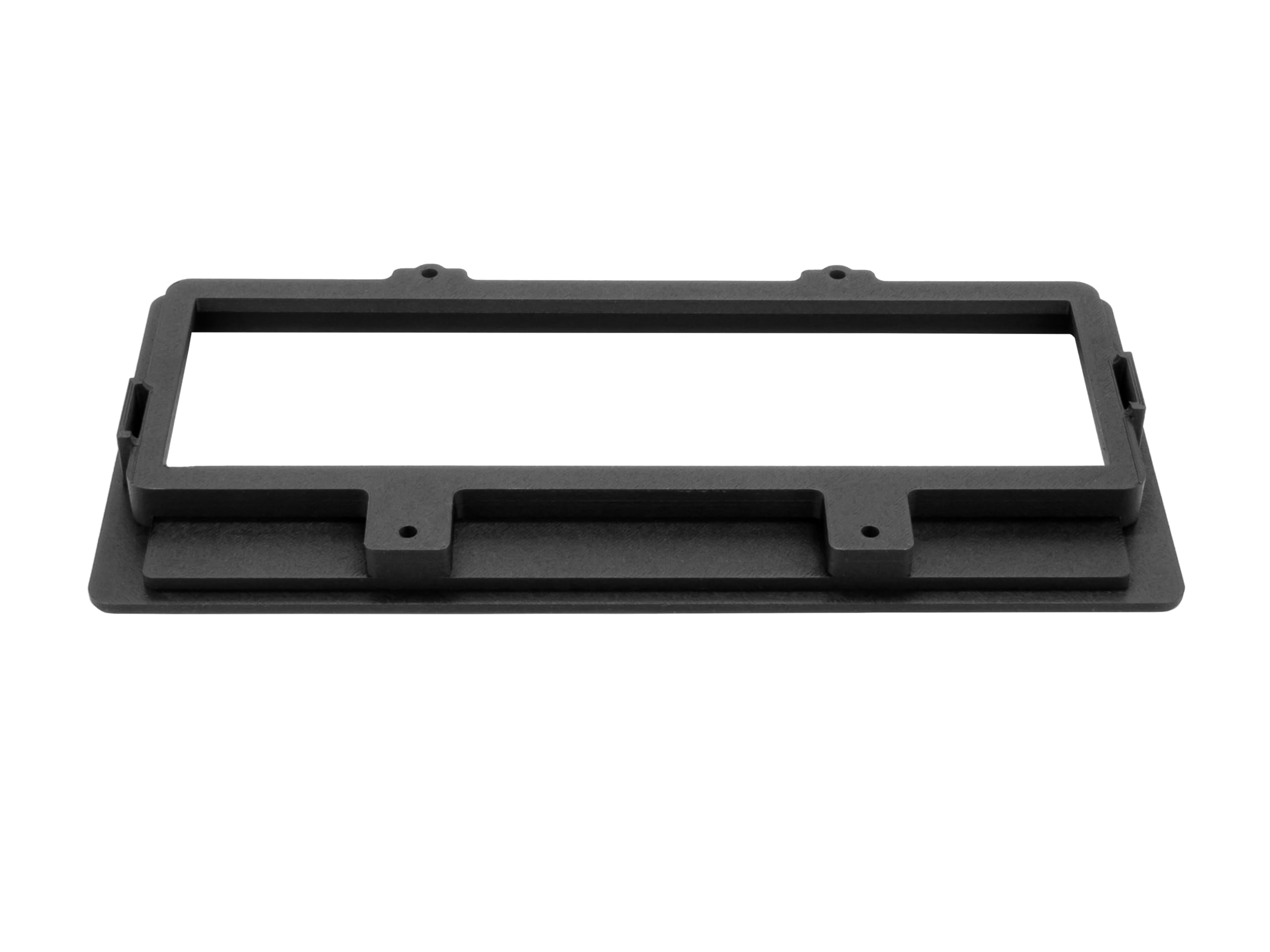 Contour Radio Surround pour Land Rover Defender TD5 - Cache Tableau de Bord Style OEM avec Logo Defender - Impression 3D Haute Qualité (Noir) - Compatible FHF000070PMA.