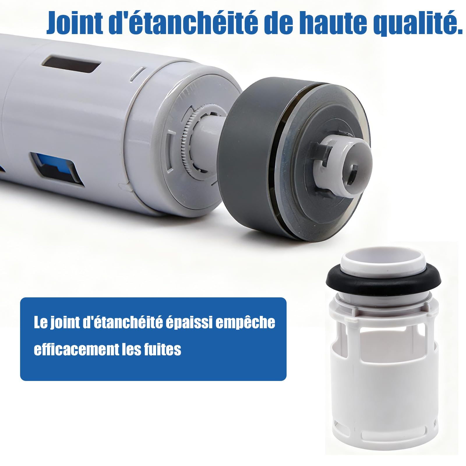 Mécanisme de Chasse d’eau pour Réservoir Encastré, Compatible avec Geberit Type 212, 244.820.00.1, Pièce de Rechange pour Réservoir, Double Chasse, 1 Pièce