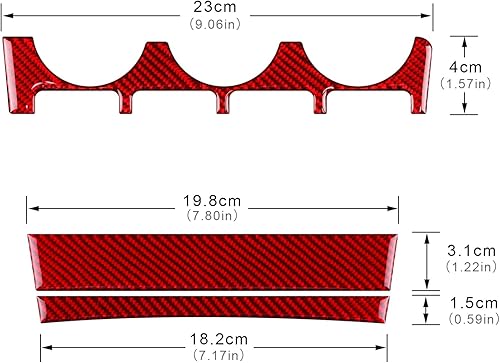 Miniatura 2 de AIRSPEED Cubierta de panel de consola central para Subaru BRZ Toyota GR86 2021 2022, marco de botón de aire acondicionado, adhesivo de fibra de