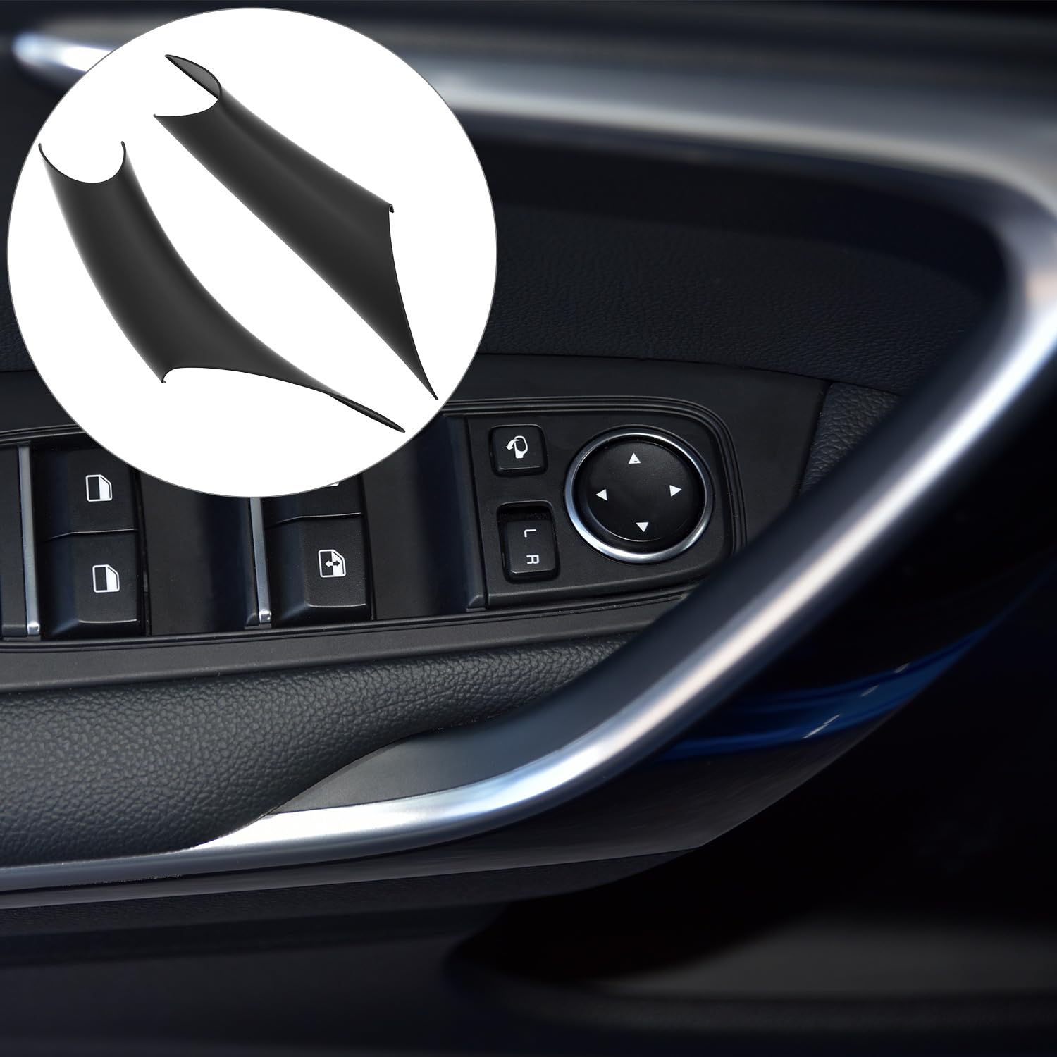 QWORK 2 sztuki klamek wewnętrznych drzwi, kompatybilny z BMW serii 3 F30/F31 (2013-2018)